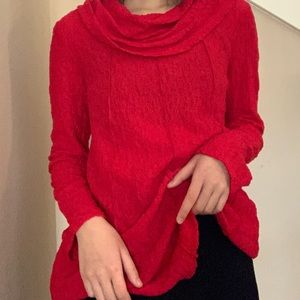 Ali Miles red ruffled long sleeve top